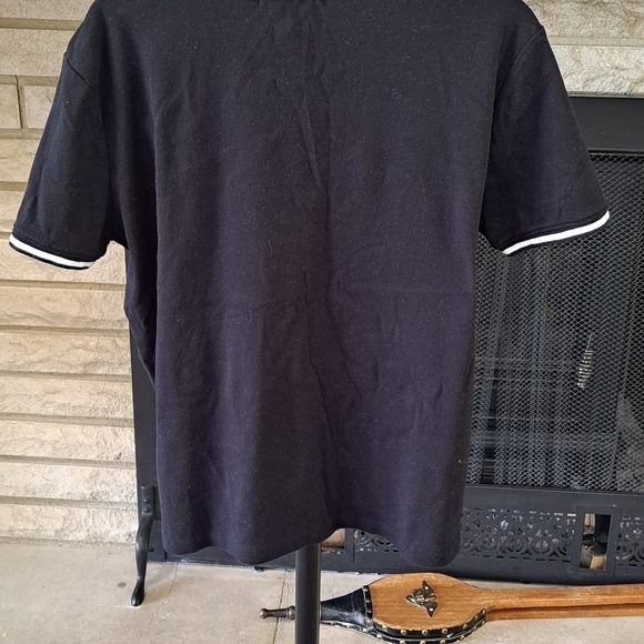Lauren Ralph Lauren Women's Black and White Crest Short Sleeve T-shirt Cotton L - Picture 8 of 11